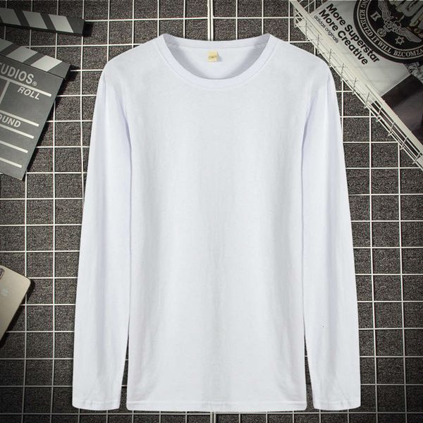 long sleeve t-shirt men's pure cotton solid color casual base shirt white trend, White;black
long sleeve t-shirt men's pure cotton solid color casual base shirt white trend, White;black