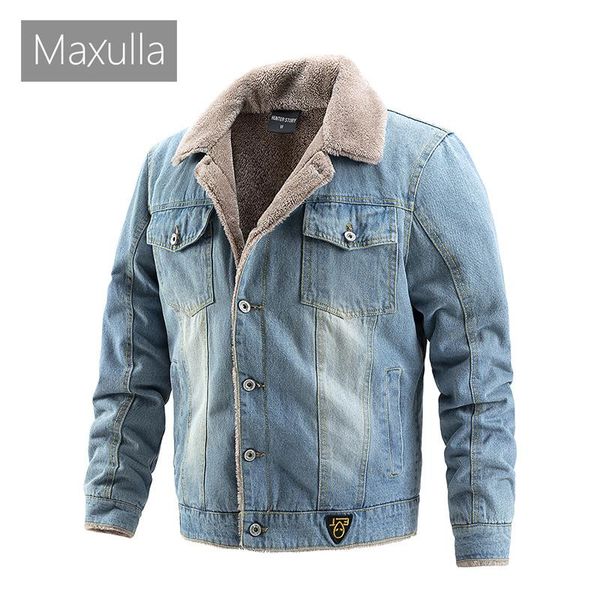 men's jackets maxulla winter jean men warm denim coats fashion cowboy outerwear liner thicker fleece clothing, Black;brown
men's jackets maxulla winter jean men warm denim coats fashion cowboy outerwear liner thicker fleece clothing, Black;brown