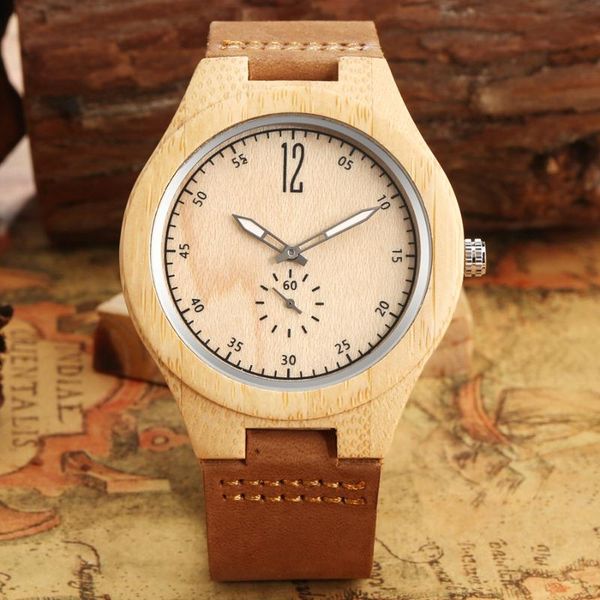 wristwatches natural ecological carbonized bamboo wood simple wooden watch men's seconds hand face dial display quartz men women, Slivery;brown
wristwatches natural ecological carbonized bamboo wood simple wooden watch men's seconds hand face dial display quartz men women, Slivery;brown
