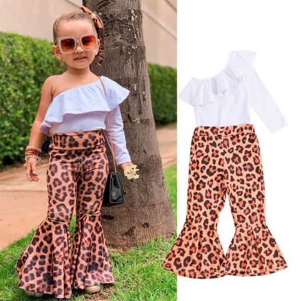 clothing sets 2pcs fall baby girls clothes set flounce one-shoulder leopard print flares/long sleeves bodysuits bear flares outfits, White
clothing sets 2pcs fall baby girls clothes set flounce one-shoulder leopard print flares/long sleeves bodysuits bear flares outfits, White