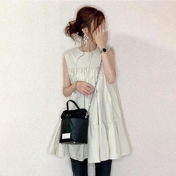women's blouses & shirts loose women blouse 2021 summer sleeveless round neck casual korean janpan female white long simple
women's blouses & shirts loose women blouse 2021 summer sleeveless round neck casual korean janpan female white long simple
