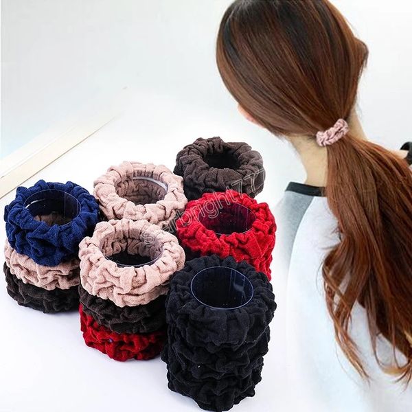 3pcs wide elastic women hair rope solid color fold thick scrunchies hair ties casual ponytail holder hair accessories, Slivery;white 
3pcs wide elastic women hair rope solid color fold thick scrunchies hair ties casual ponytail holder hair accessories, Slivery;white
