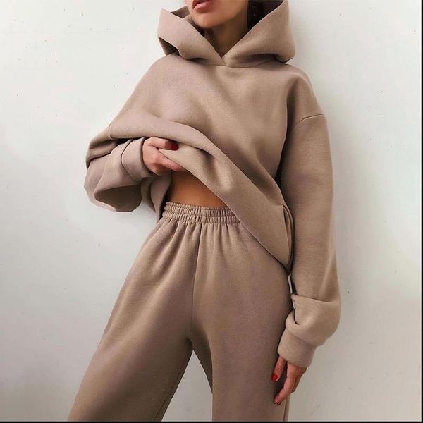 tracksuit spring solid women tracksuits long sleeve oversizd hoodies causual sweatshirt pants suits set female sweatsuits, Gray
tracksuit spring solid women tracksuits long sleeve oversizd hoodies causual sweatshirt pants suits set female sweatsuits, Gray