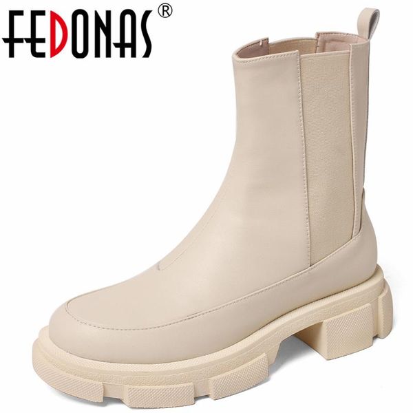 boots fedonas classic autumn winter women ankle platforms genuine leather fashion concise shoes woman comfortable casual est, Black
boots fedonas classic autumn winter women ankle platforms genuine leather fashion concise shoes woman comfortable casual est, Black