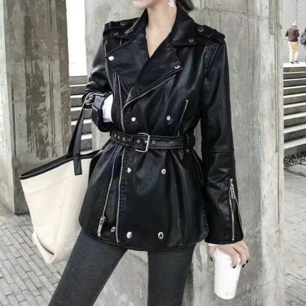 women's leather & faux 2021 women oversize boyfriend fake jackets lady black zipper button split motorcycle street coats belt
women's leather & faux 2021 women oversize boyfriend fake jackets lady black zipper button split motorcycle street coats belt