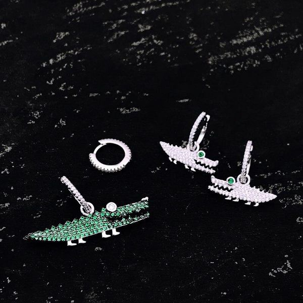 hoop & huggie ladies fashionable zircon crocodile earrings, shiny green and white 925 sterling silver jewelry, monaco jewelry, Golden;silver
hoop & huggie ladies fashionable zircon crocodile earrings, shiny green and white 925 sterling silver jewelry, monaco jewelry, Golden;silver