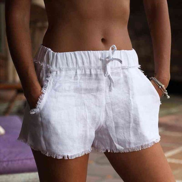 female fashion summer tassels decorated wide-leg shorts women casual loose solid color slim shorts for ladies, White;black
female fashion summer tassels decorated wide-leg shorts women casual loose solid color slim shorts for ladies, White;black