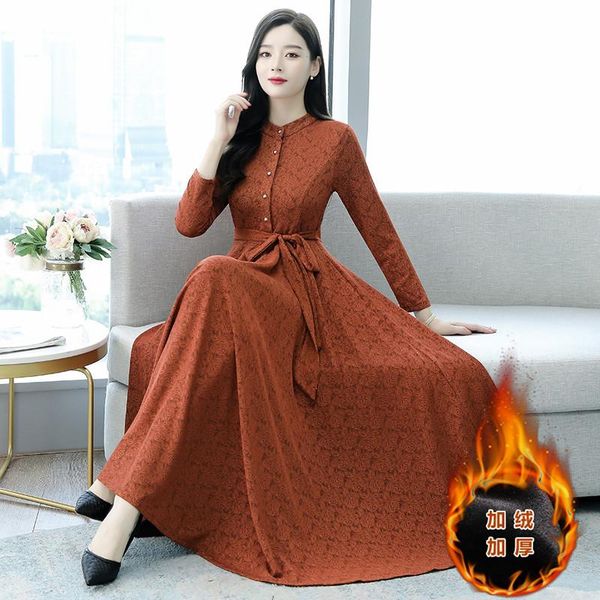 plus size women dress 2021 autumn winter sundress long sleeve maxi vestido female casual bagyy robe femme dresses for, Black;gray
plus size women dress 2021 autumn winter sundress long sleeve maxi vestido female casual bagyy robe femme dresses for, Black;gray