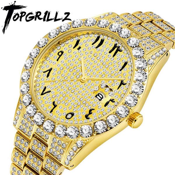 rillz new arabic numerals mens watches hip hop fashion luxury male iced out watch 18k gold men classic jewelry for gift, Slivery;brown
rillz new arabic numerals mens watches hip hop fashion luxury male iced out watch 18k gold men classic jewelry for gift, Slivery;brown