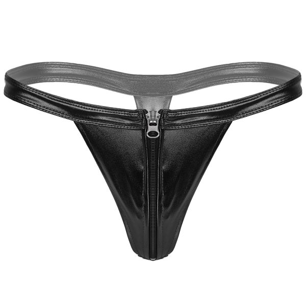 mens shiny metallic g-string brief elastic waistband t-back thong zipper front glossy underpants low waist bulge pouch underwear, Black;white
mens shiny metallic g-string brief elastic waistband t-back thong zipper front glossy underpants low waist bulge pouch underwear, Black;white