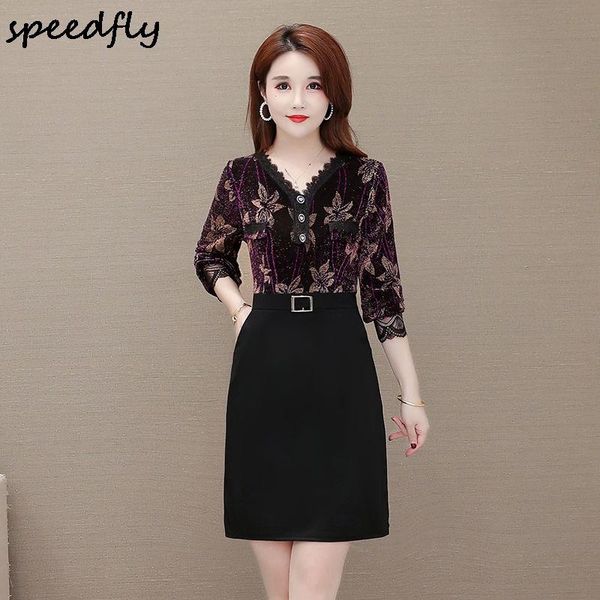 women dress 2021 spring autumn fashion v-neck lace stitching pullover casual dresses, Black;gray
women dress 2021 spring autumn fashion v-neck lace stitching pullover casual dresses, Black;gray