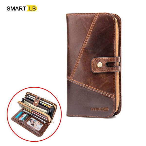 smart lb genuine leather clutch wallet zipper coin pocket long purse for men wallets card holder phone, Red;black
smart lb genuine leather clutch wallet zipper coin pocket long purse for men wallets card holder phone, Red;black
