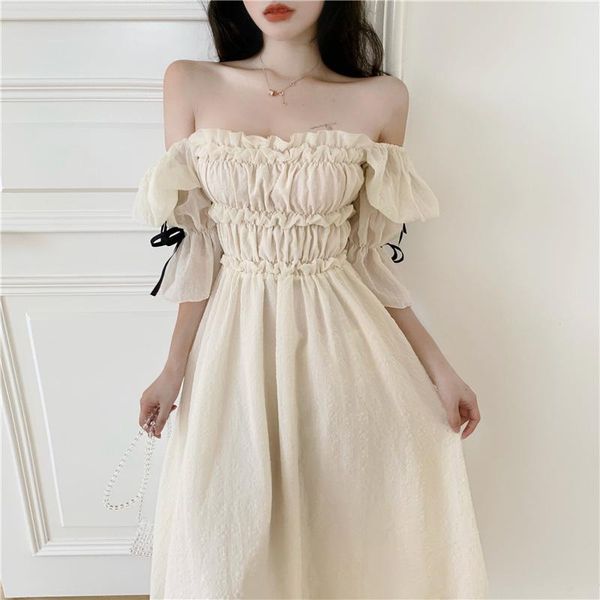 casual dresses 2021 spring ruched dress women chic puff sleeve cute solid elegant long summer a-line femme robe, Black;gray
casual dresses 2021 spring ruched dress women chic puff sleeve cute solid elegant long summer a-line femme robe, Black;gray