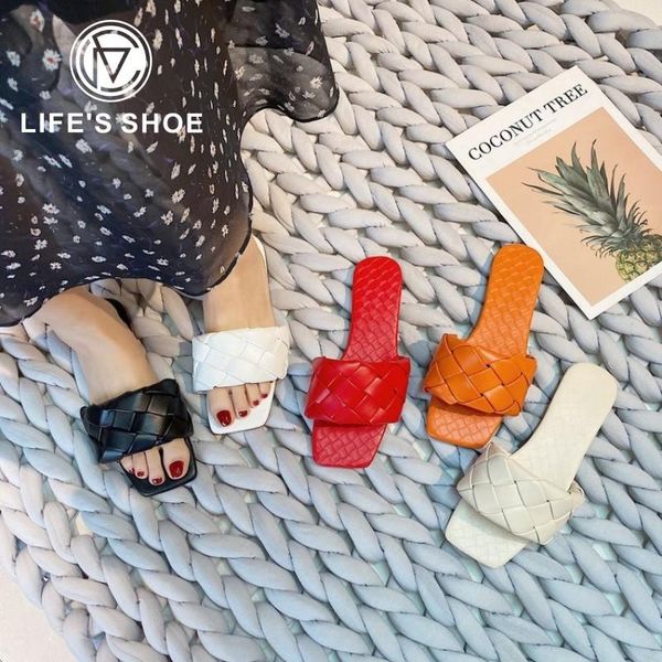 soft leather woven slippers women summer flat heels beach casual slides shoes woman outdoor sandals flip flops muter, Black
soft leather woven slippers women summer flat heels beach casual slides shoes woman outdoor sandals flip flops muter, Black
