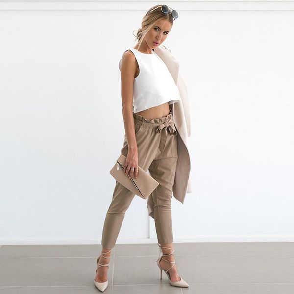 women's pants & capris 2021 spring and summer european american fashion wild waist belt harlan wooden ear decoration nine trou, Black;white
women's pants & capris 2021 spring and summer european american fashion wild waist belt harlan wooden ear decoration nine trou, Black;white