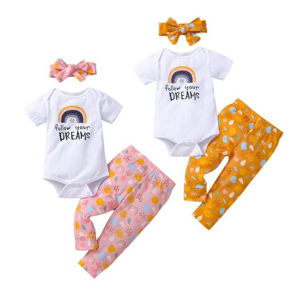 clothing sets emmababy 2021 spring 0-12m baby girl 3pcs set rainbow follow your dreams short sleeve letter print bodysuit+pants+bow clothes, White
clothing sets emmababy 2021 spring 0-12m baby girl 3pcs set rainbow follow your dreams short sleeve letter print bodysuit+pants+bow clothes, White