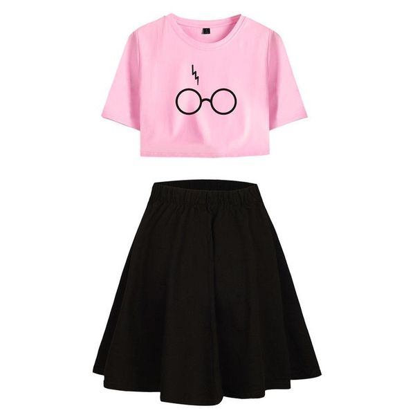 harrys glasses printed suit women dress fashion harajuku two piece set streetwear crop skirt casual clothes, White
harrys glasses printed suit women dress fashion harajuku two piece set streetwear crop skirt casual clothes, White