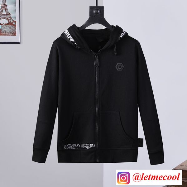 men's jacket letter pp printing plein trend fashion skull head slim fit hoodie cotton all-match comfortable new double zipper sportswea, Black;brown
men's jacket letter pp printing plein trend fashion skull head slim fit hoodie cotton all-match comfortable new double zipper sportswea, Black;brown