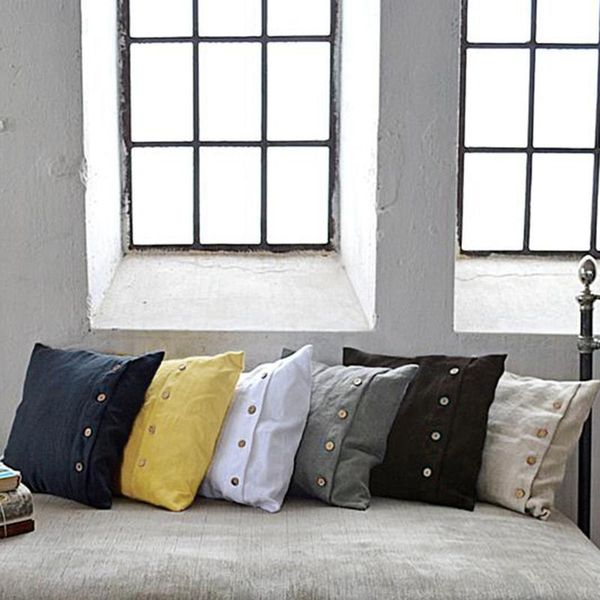 pillow case 2pcs pure linen pillowcase solid color flax bed throw cover cool home decorative with button
pillow case 2pcs pure linen pillowcase solid color flax bed throw cover cool home decorative with button