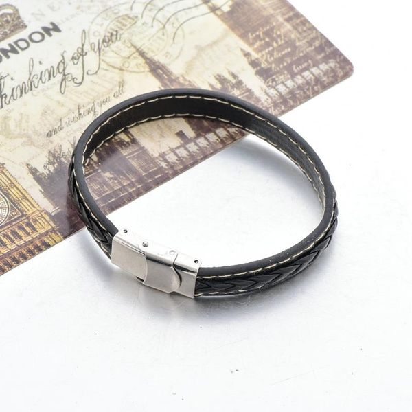 charm bracelets toucheart simple punk black braided leather bracelet for women men cuff bracelets&bangles charms jewelry sbr190184, Golden;silver
charm bracelets toucheart simple punk black braided leather bracelet for women men cuff bracelets&bangles charms jewelry sbr190184, Golden;silver