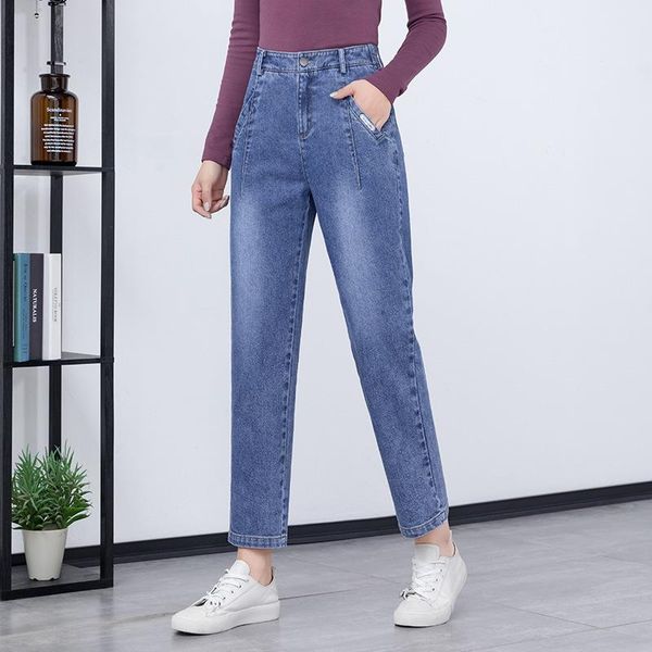 women's jeans makuluya casual plus size retro high waist women quality denim all-match trousers fashion vintage pencil pants rgl6, Blue
women's jeans makuluya casual plus size retro high waist women quality denim all-match trousers fashion vintage pencil pants rgl6, Blue