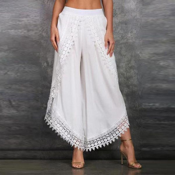 women's pants & capris 2021 summer irregular high waist pantalon fahion lady casual long wide leg, Black;white
women's pants & capris 2021 summer irregular high waist pantalon fahion lady casual long wide leg, Black;white