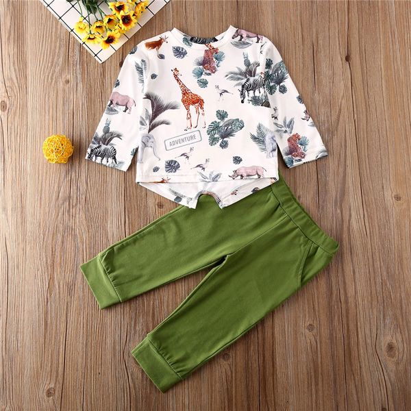 1-4 years kids boys girl clothes 2021 dinosaur print shirt green long pant boys clothes cute girls outfit infant set, White
1-4 years kids boys girl clothes 2021 dinosaur print shirt green long pant boys clothes cute girls outfit infant set, White