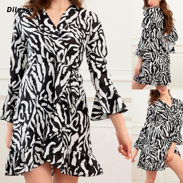 casual dresses spring autumn women striped flared sleeve irregular dress v-neck a-line ruffles elegant female ladies, Black;gray
casual dresses spring autumn women striped flared sleeve irregular dress v-neck a-line ruffles elegant female ladies, Black;gray