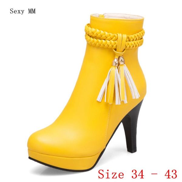 boots spring autumn high heels women platform ankle pumps woman short heel shoes plus size 34 - 40 41 42 43, Black
boots spring autumn high heels women platform ankle pumps woman short heel shoes plus size 34 - 40 41 42 43, Black