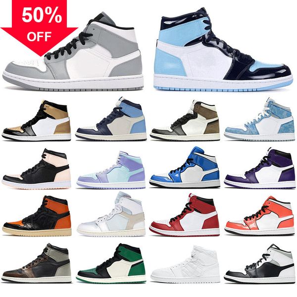 jumpman 1 basketball shoes 1s for men women high dark mocha black metallic gold unc light smoke grey chicago royal toe sport sneakers mens
jumpman 1 basketball shoes 1s for men women high dark mocha black metallic gold unc light smoke grey chicago royal toe sport sneakers mens