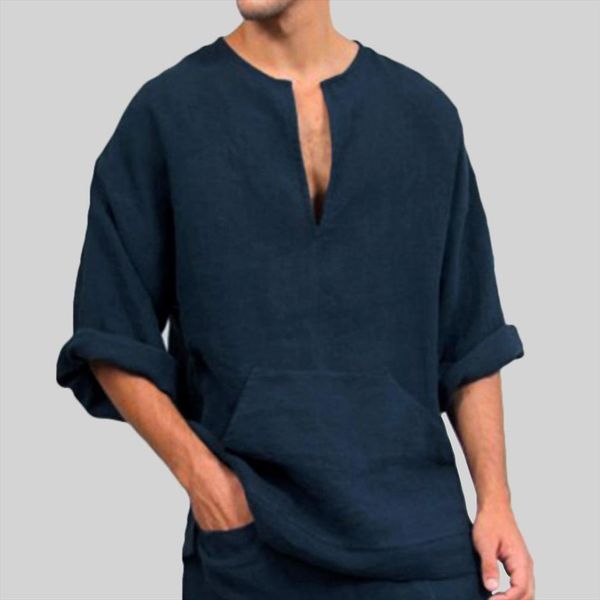 shirts casual beach solid men polo color v neck flare long sleeve cotton shirt blouse, White;black
shirts casual beach solid men polo color v neck flare long sleeve cotton shirt blouse, White;black