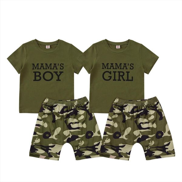 summer casual kids boys girls clothes sets 1 6y letter printed short sleeve t shirts camouflage shorts 2pcs, White
summer casual kids boys girls clothes sets 1 6y letter printed short sleeve t shirts camouflage shorts 2pcs, White