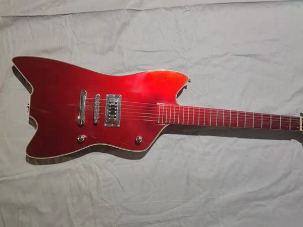 big red shaped six string electric guitar, our shop can customize any style of electric guitar and bass guitar
big red shaped six string electric guitar, our shop can customize any style of electric guitar and bass guitar