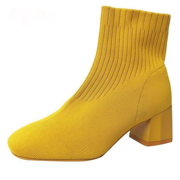 boots stretch fabrics sock for women shoes 5.5cm square heel yellow knitting elastic cottton lady footwear, Black
boots stretch fabrics sock for women shoes 5.5cm square heel yellow knitting elastic cottton lady footwear, Black