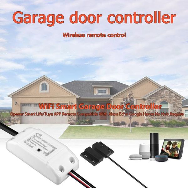 smart home control wifi garage door controller opener open close wireless remote monitor compatible with alexa/google us plug for
smart home control wifi garage door controller opener open close wireless remote monitor compatible with alexa/google us plug for
