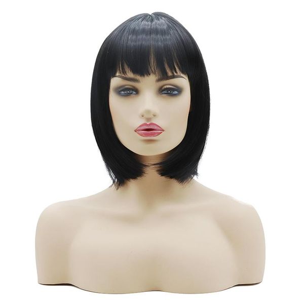 synthetic wigs short black blonde yellow full made-machine bob for women hair replacement with bangs
synthetic wigs short black blonde yellow full made-machine bob for women hair replacement with bangs