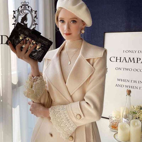dabuwawa elegant office lady autumn winter women outwear warm lace sleeve wool coat high street fashion female coat dt1dln023 210520, Black
dabuwawa elegant office lady autumn winter women outwear warm lace sleeve wool coat high street fashion female coat dt1dln023 210520, Black