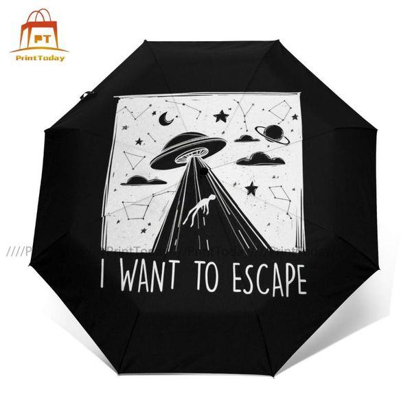 umbrellas ufo umbrella windproof automatic print reinforced terrace