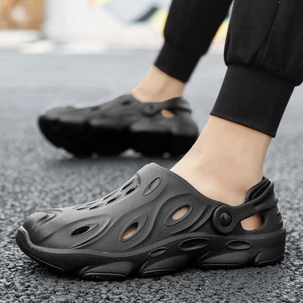 coconut hole shoes men's summer baotou slippers men's antiskid soft soles wear large size sandals beach shoes ysj, Black
coconut hole shoes men's summer baotou slippers men's antiskid soft soles wear large size sandals beach shoes ysj, Black