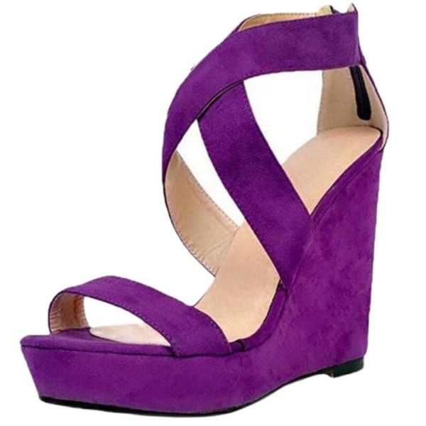 sandals europe and america fashion purple thick bottom waterproof platform high heel cross-tied rear zipper summer women, Black
sandals europe and america fashion purple thick bottom waterproof platform high heel cross-tied rear zipper summer women, Black