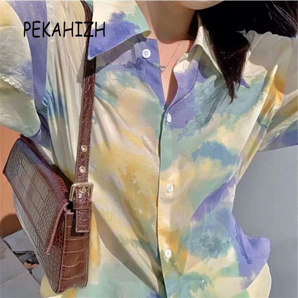 korean temperament famale clothing vintage tie dye lapel long sleeve print blouse casual loose all-macth chic 2021 women's blouses & s, White
korean temperament famale clothing vintage tie dye lapel long sleeve print blouse casual loose all-macth chic 2021 women's blouses & s, White
