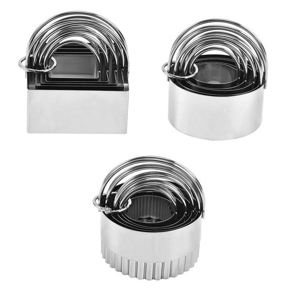 baking moulds 5 pcs/set stainless steel cookie biscuit diy mold round square flower shape cutter mould tools with handle
baking moulds 5 pcs/set stainless steel cookie biscuit diy mold round square flower shape cutter mould tools with handle