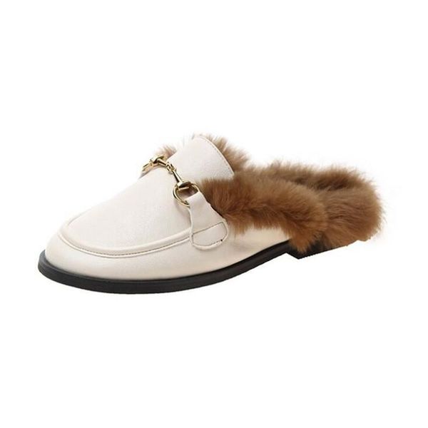 slippers brand 2021 winter luxury metal chain flat leather slip on fur slides loafers mules women warm slipper, Black
slippers brand 2021 winter luxury metal chain flat leather slip on fur slides loafers mules women warm slipper, Black