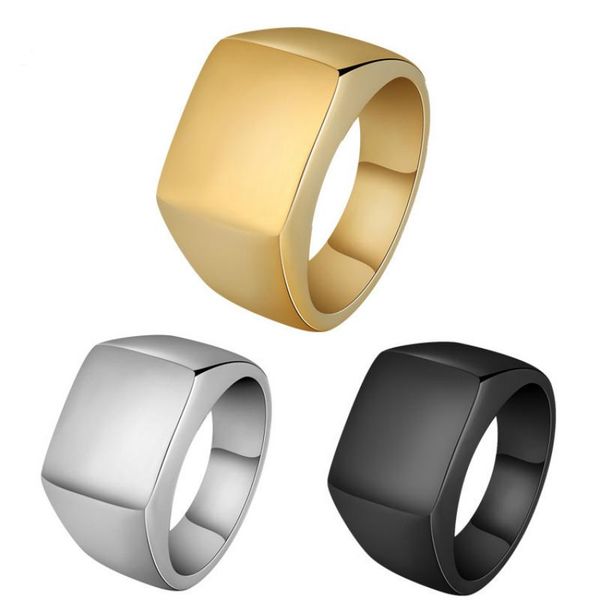 cluster rings luxury square steel men classic 3 colors stainless smooth finger for jewelry gift, Golden;silver
cluster rings luxury square steel men classic 3 colors stainless smooth finger for jewelry gift, Golden;silver