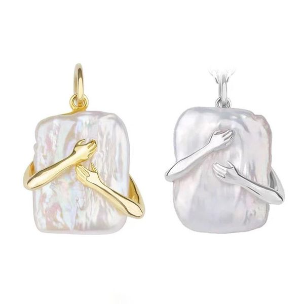 pendant necklaces 2021 s fashion ladies accessories necklace with square baroque pearls and delicate, Silver
pendant necklaces 2021 s fashion ladies accessories necklace with square baroque pearls and delicate, Silver