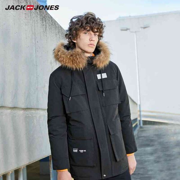 jon winter men's fur collar hooded mid-length parka coat long padded et cargo style basic 219309518, Black
jon winter men's fur collar hooded mid-length parka coat long padded et cargo style basic 219309518, Black