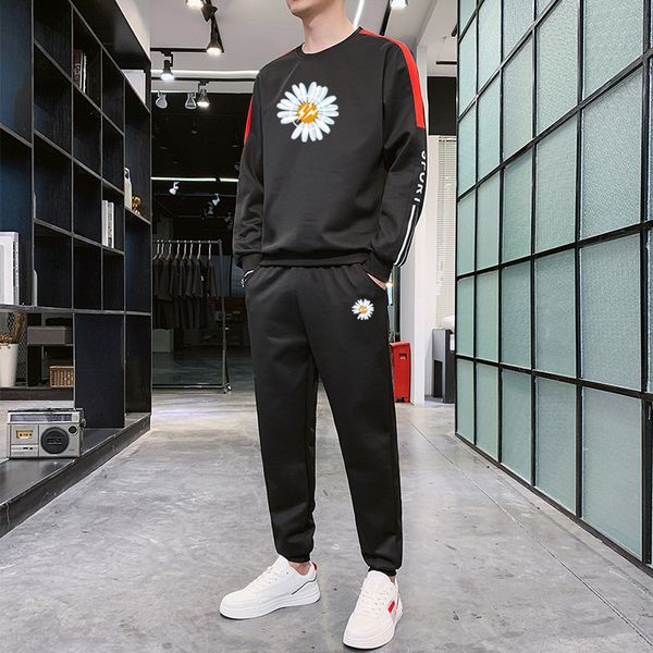 new spring and autumn 2021 sportswear korean leisure trend long sleeve sweater men's suit, Gray
new spring and autumn 2021 sportswear korean leisure trend long sleeve sweater men's suit, Gray