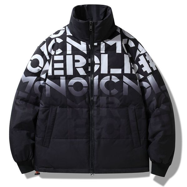 Men's high neck et, fashionable street cloth, warm thick coat, color degradation, windproof, size 3XL, 2021, Black
Men's high neck et, fashionable street cloth, warm thick coat, color degradation, windproof, size 3XL, 2021, Black