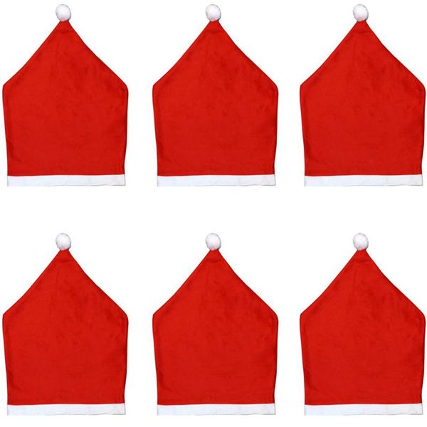 chair covers 6 santa hat christmas decoration dinner home furniture