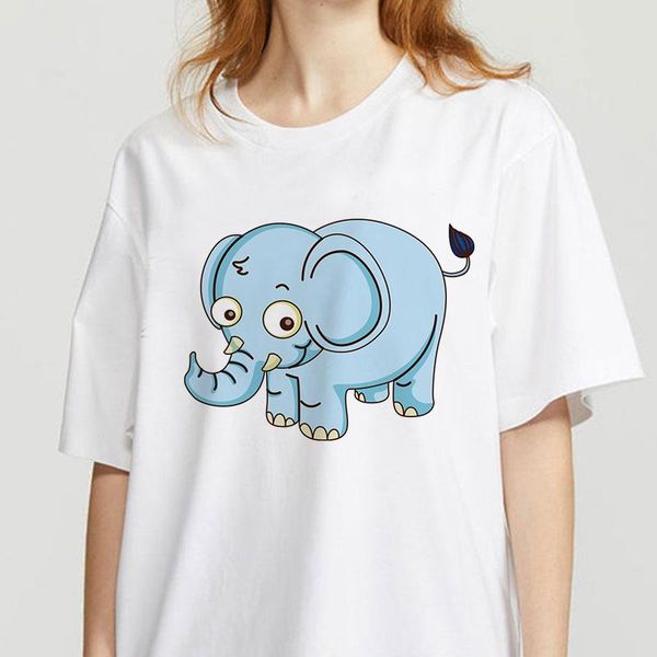women's t-shirt women t shirt kawaii elephant print short sleeve round neck harajuku ulzzang female shirts clothing camisas mujer, White
women's t-shirt women t shirt kawaii elephant print short sleeve round neck harajuku ulzzang female shirts clothing camisas mujer, White